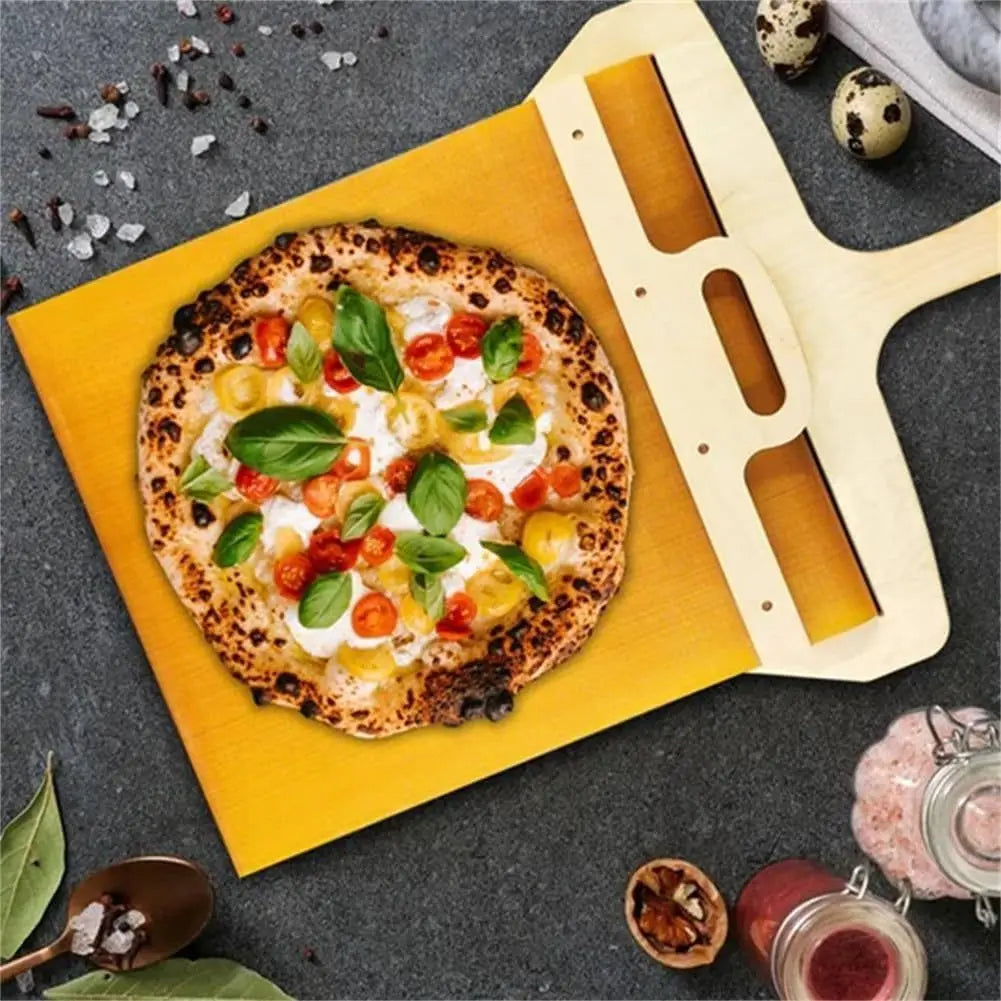 Pelle à Pizza Coulissante Antiadhésive - Facilitez la Cuisson avec notre  Planche de Transfert Pratique – Home & Garden