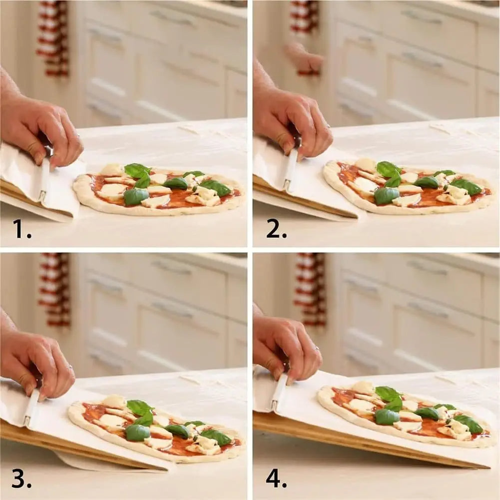 Pelle à Pizza Coulissante Antiadhésive - Facilitez la Cuisson avec notre  Planche de Transfert Pratique – Home & Garden